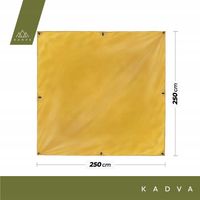 Tarp KADVA Sailo Tarp brązowy OS WYTRZYMAŁOŚĆ Ochrona Przed Promieniowaniem