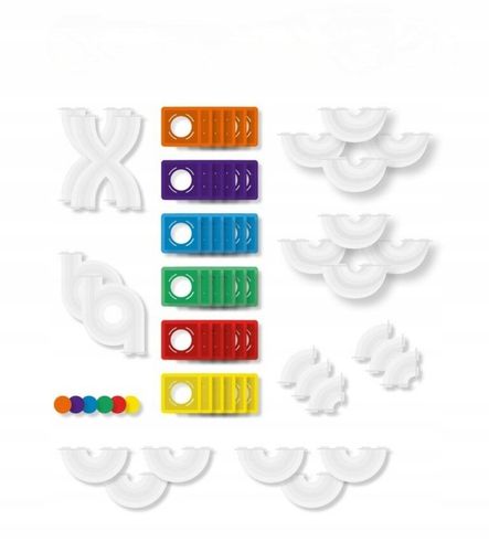 Connetix: klocki magnetyczne edukacyjne kulodrom 66 el. Ball Run Expantion na Arena.pl