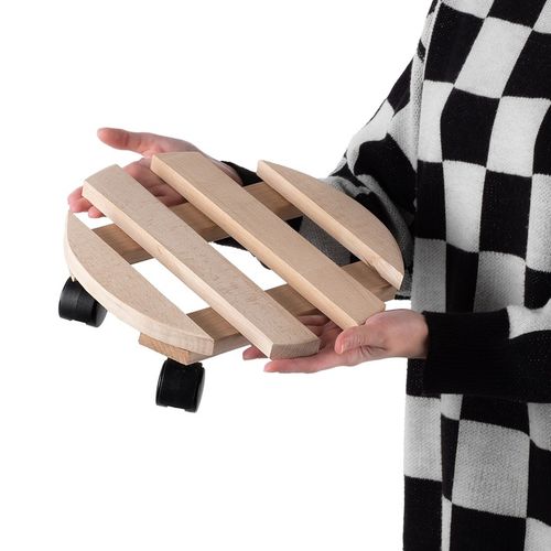 PODSTAWKA POD DONICZKĘ DONICĘ NA KÓŁKACH DREWNIANA OKRĄGŁA PODEST 30 na Arena.pl