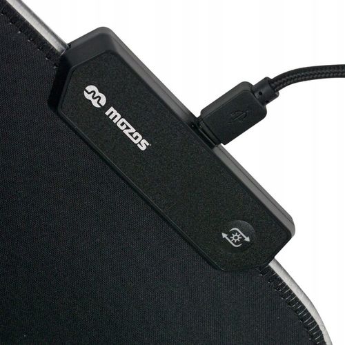 MOZOS DUŻA PODŚWIETLANA PODKŁADKA 80X30CM DLA GRACZY GAMINGOWA LED RGB na Arena.pl