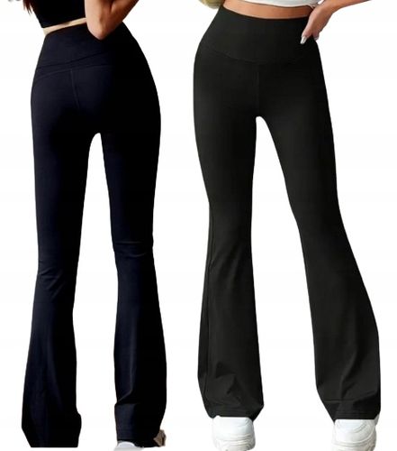 Damskie kryjące legginsy push-up modelujące wysoki stan dzwony s/m na Arena.pl