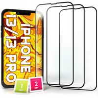 3-pak SZKŁO HARTOWANE DO Apple iPhone 13 / 13 Pro / 14 / SE 2025 9H 5D