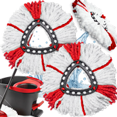 WKŁAD DO MOPA OBROTOWEGO VILEDA TURBO KOŃCÓWKI WKŁADY MEGA CHŁONNE 2 SZTUK