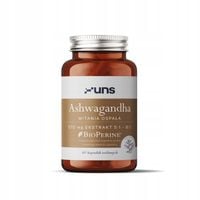 ASHWAGANDHA WITANIA OSPAŁA 570 MG 60 KAPS NA STRES, ADAPTOGEN, WITANOLIDY