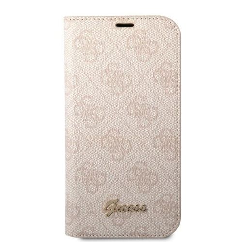 Guess GUBKP14SHG4SHP iPhone 14 6,1" różowy/pink book 4G Vintage Gold Logo na Arena.pl