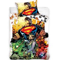 Pościel licencyjna 160x200cm SUPERMAN Liga Sprawiedliwych