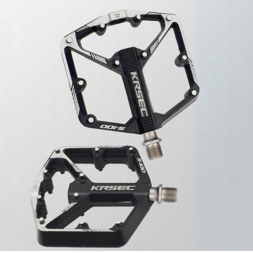 PEDAŁY PLATFORMOWE ROWEROWE ALUMINIOWE MOCNE ŁOŻYSKA MASZYNOWE PINY CZARNE na Arena.pl