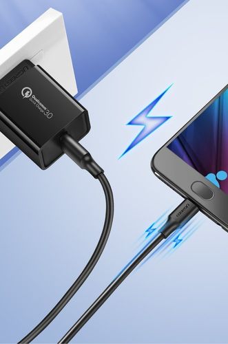 Kabel przewód USB - micro USB 2A 2m czarny na Arena.pl
