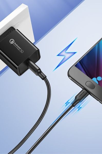Kabel przewód USB - micro USB 2A 2m czarny zdjęcie 4