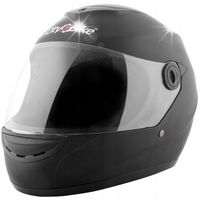 KASK MOTOCYKLOWY ZAMKNIĘTY SZCZĘKOWY SKUTER QUAD ATV GOKART CZARNY MAT XL