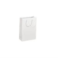 Torba papierowa , 18 x 8 x 26 cm, 20 szt. Kraftlux eko biała AWIH