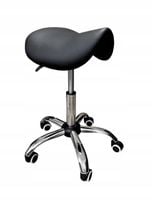 Taboret siodło fryzjerski kosmetyczny do salonu tatuażu czarny C-9284