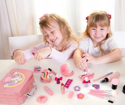 KUFEREK ZESTAW KOSMETYKI DO MAKIJAŻU PAZNOKCI JEDNOROŻEC MAKEUP DLA DZIECI na Arena.pl
