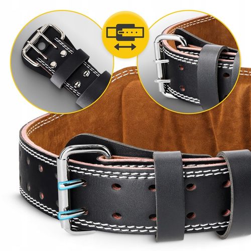 PAS KULTURYSTYCZNY SKÓRZANY STABILIZATOR KRZYŻOWY USZTYWNIAJĄCY KRĘGOSŁUP M na Arena.pl