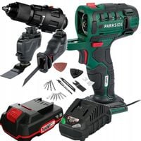 Wkrętarka PARKSIDE akumulator 2Ah narzędzie wielofunkcyjne PKGA + 3 głowice