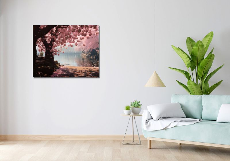 Obraz 90x70cm Spokój Sakury zdjęcie 2