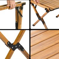 STOLIK STÓŁ TURYSTYCZNY SKŁADANY KEMPINGOWY OGRODOWY 87 CM X 60 CM ZWIJANY