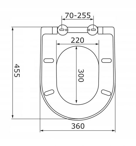 DESKA SEDESOWA WC TOALETOWA WOLNOOPADAJĄCA DO CERSANIT KOŁO ROCA CZARNA na Arena.pl