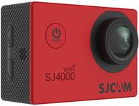 KAMERA SPORTOWA SJCAM SJ4000 WIFI CZERWONA 4k/30FPS WODOODPORNA AKCESORIA