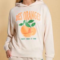 Bluza DAMSKA modna HOODIE beżowa Sinsey z kapturem M