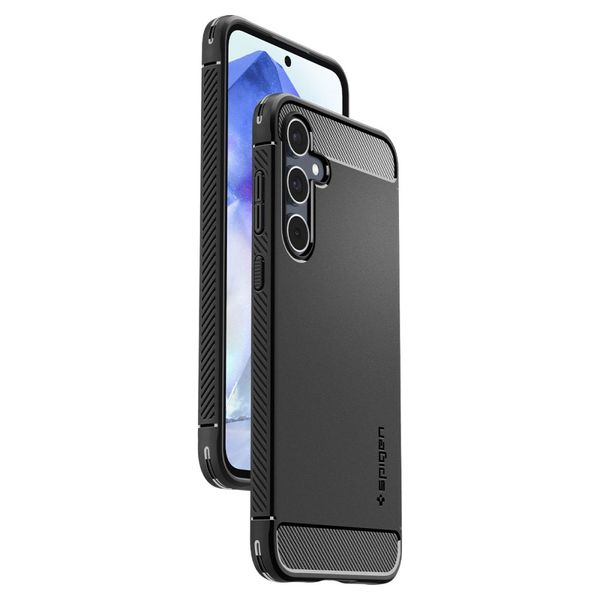 SPIGEN RUGGED ARMOR GALAXY A55 5G MATTE BLACK zdjęcie 9