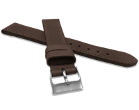 LAVVU Ciemnobrązowy szyty pasek SPORT z luksusowej skóry Top Grain - 20