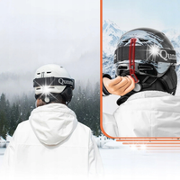 Kask narciarski snowboardowy z nausznikami rozmiar M - biały