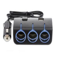 TRÓJNIK ROZDZIELACZ zapalniczki 120W 3,1A USB 24V