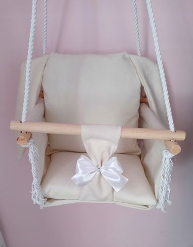 HUŚTAWKA DZIECI królik Beż ecru dom ogród pokój na Arena.pl