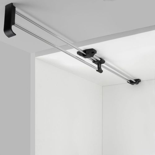 Wieszak wysuwany 40cm na ubrania do szafy chrom solidny AC221-G-CHR na Arena.pl