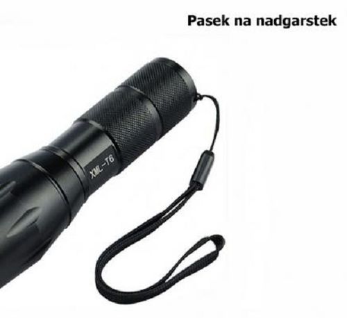 Latarka LED + uchwyt do roweru + ładowarka na Arena.pl