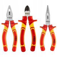 NEO ZESTAW SZCZYPIEC 1000V KOMBINERKI 160 mm Boczne Wydłużone Kombinerki