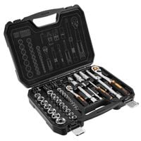 zestaw kluczy nasadowych 1/4'' 1/2'' 73 części - t n10-054