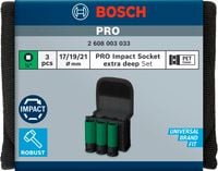 ZESTAW KLUCZY NASADOWYCH 1/2'' XL PRO S 3SZT 2608003033 BOSCH