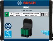ZESTAW KLUCZY NASADOWYCH 1/2'' XL PRO S 3SZT 2608003033 BOSCH