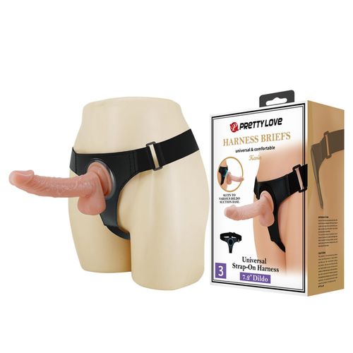 pretty love - harness briefs- kevin, universal strap-on, 7.2'' dildo na Arena.pl