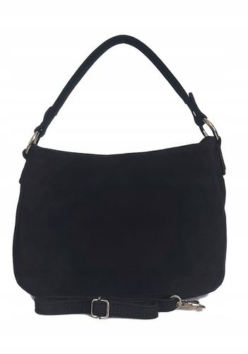 Włoska skórzana listonoszka Vera Pelle zamsz A5 Camel na Arena.pl