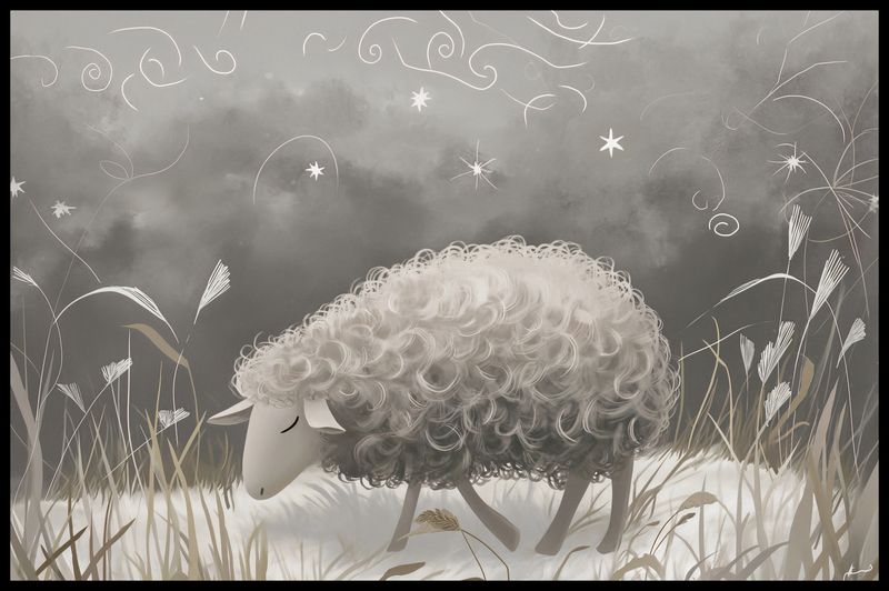 Plakat 86,4x56,8cm Bujna Owca zdjęcie 2