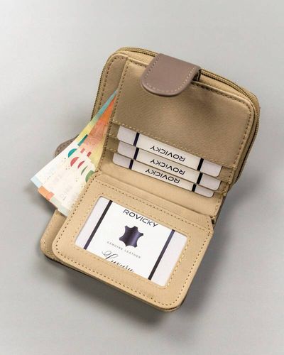 klasyczny, pojemny portfel damski ze skóry ekologicznej - 4u cavaldi na Arena.pl