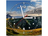 30X30CM ZEGAR PANORAMA ŚWINICY OBRAZ DREWNO