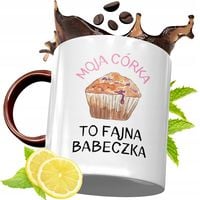 Kubek Bordowy Dla Córki Na Urodziny Prezent Z Nadrukiem Ze Zdjęciem