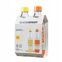 Zestaw 2x Butelka 1L do Saturatora Sodastream - pomarańczowa / żółta dwupak