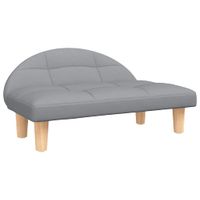 Legowisko dla psa, jasnoszare, 70x52x30 cm, obite tkaniną