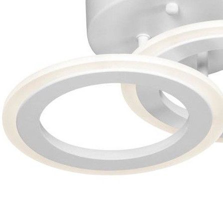 Okrągły plafon LED W7106-2S WT ledowe pierścienie 36W 3000K białe na Arena.pl