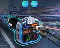 TRANSMITER BLUETOOTH AUDIO FM MP3 BT SZYBKA ŁADOWARKA 3X USB QC 3.0 RGB