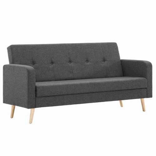 Sofa Tapicerowana Materiałem, Ciemnoszara na Arena.pl