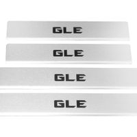 Listwa progowa MERCEDES GLE W166 Stal nierdzewna 304 mat z czarnymi literam