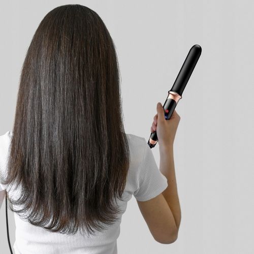 PROSTOWNICA DO WŁOSÓW CERAMICZNA EKRAN LCD 2W1 LOKÓWKA LEKKA CZARNA na Arena.pl