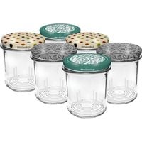 słoik 346 ml z zakrętką i dociskiem - 6 szt.      132329