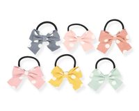 Gumki kokardki grochy 6 sztuk